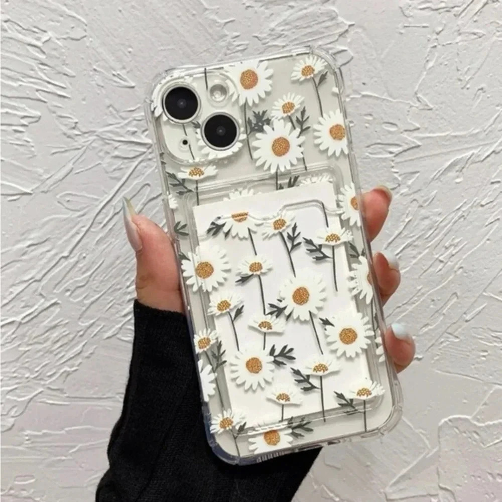 ⚠️Clearance🌟iPhone 13/Pro/Pro Max Sunflower Phone Case With Card Slot - Picture 2 of 4